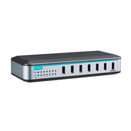 Moxa 7Port Entry-Level Usb Hub, W/ Adapter UPort 207